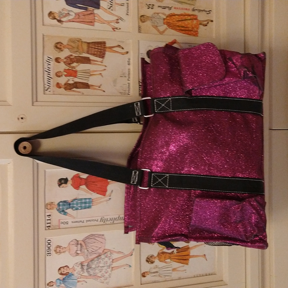 N GIL metallic purple tote